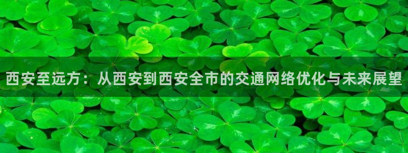 企鹅体育nba：西安至远方：从西安到西安全市的交通网络优化与未来展望